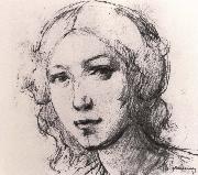 Marie Laurencin Portrait of head oil on canvas